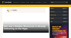 Desktop Screenshot of coindesk.com
