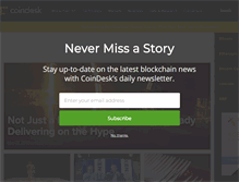 Tablet Screenshot of coindesk.com